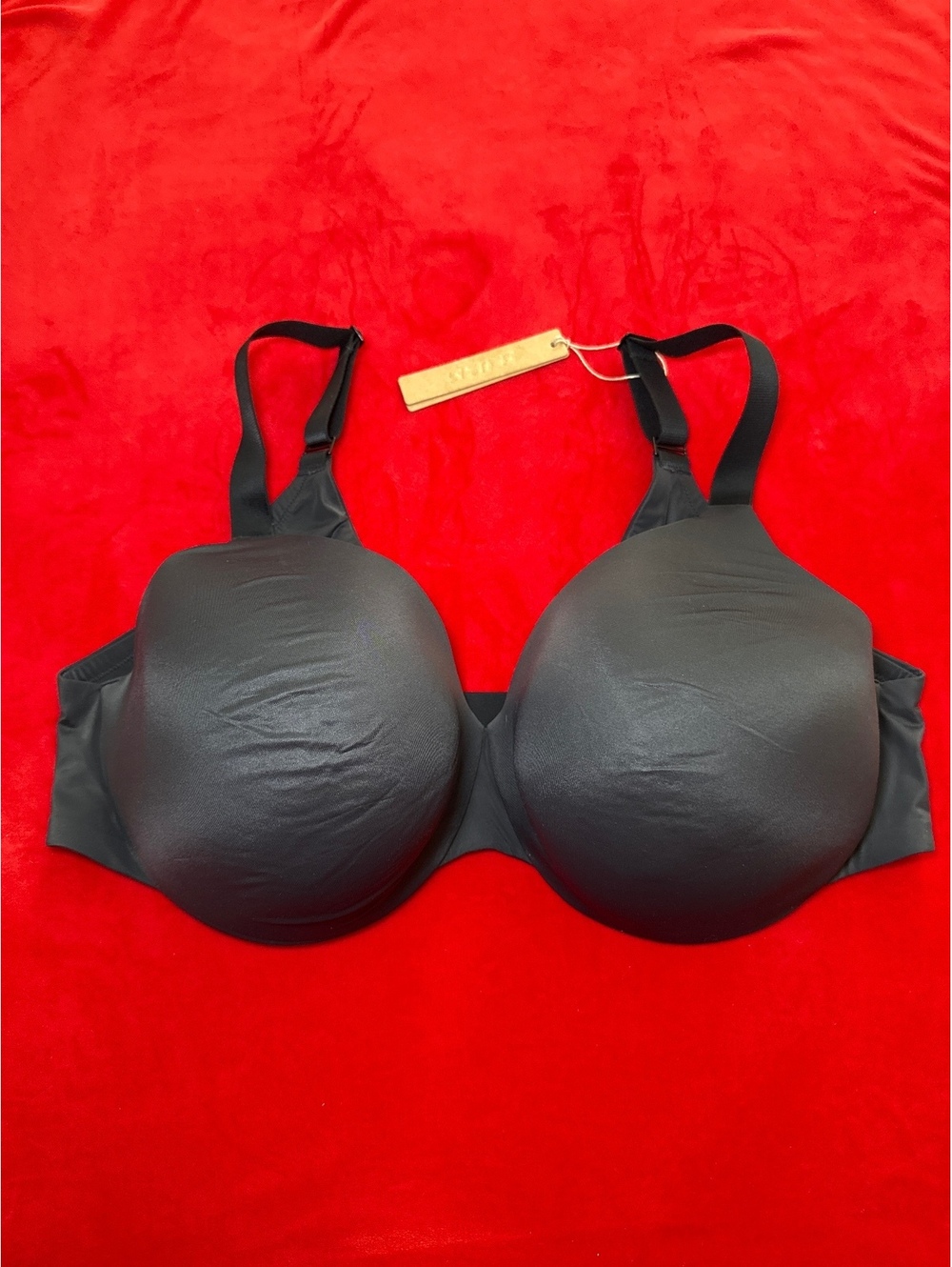 Skims Smoothing Intimates Full Coverage Lightly Lined Bra Color ONYX Size 42DDD